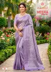 Meera Vol 7 By Kashvi Brasso Doby Border Zari Printed Sarees
